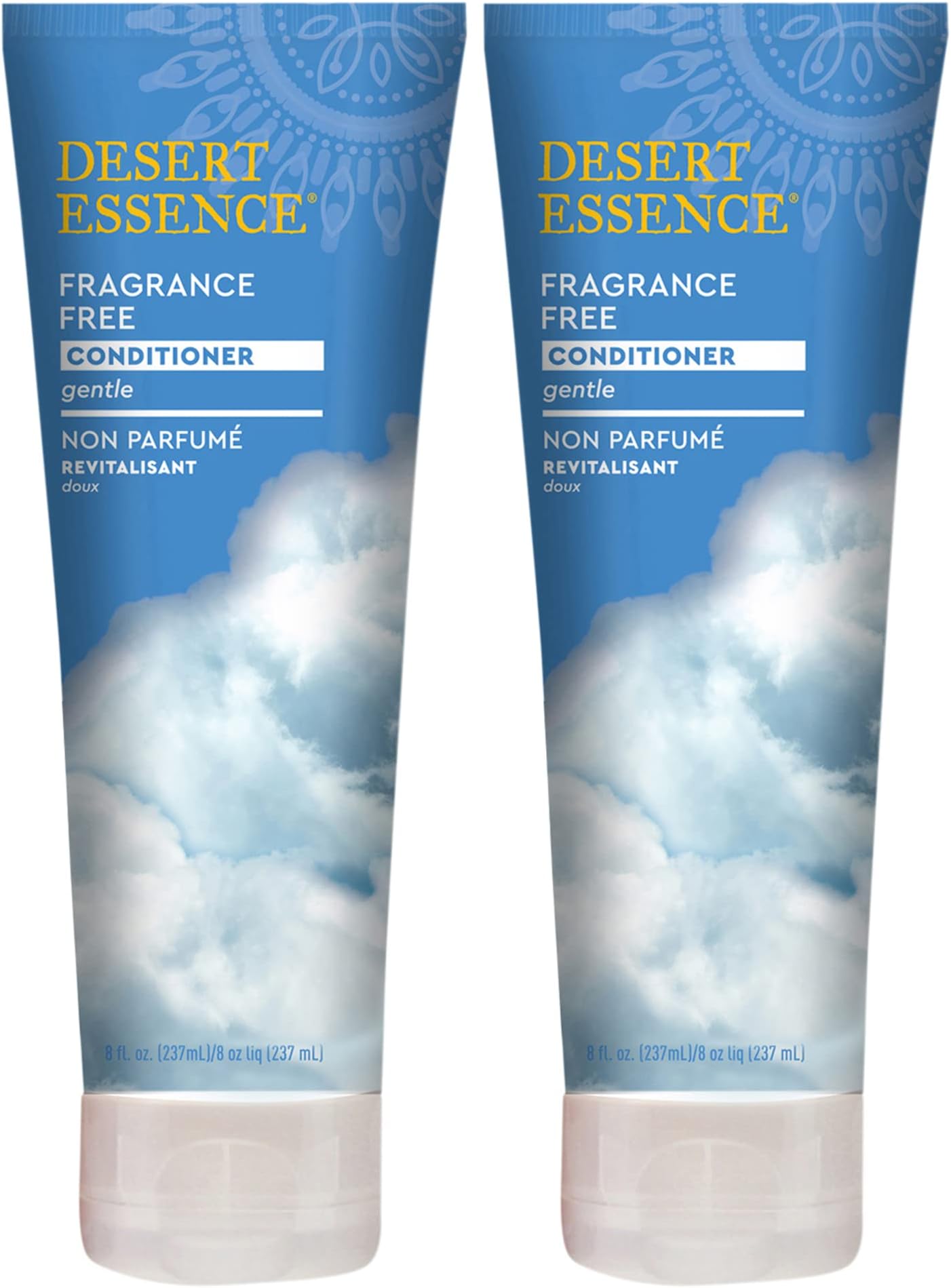 Fragrance Free Conditioner - Pure - 8 Fl Ounce - Pack of 2 - Gloss & Shine - Smoothes & Softens Hair - No Oil Residue - Antioxidants - Green Tea - Jojoba Oil - Vitamin B5
