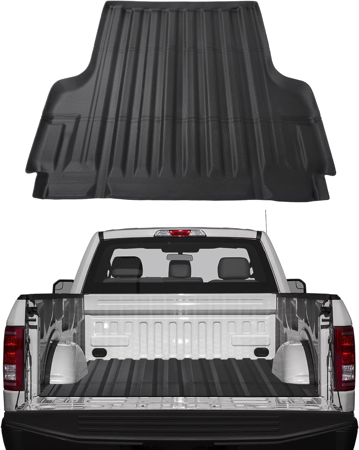 MIROZO Truck Bed Mat Compatible with 2022 2023 2024 Nissan Frontier,All-Weather Protection Bed Mat TPE Truck Bed Liner 5FT Short Bed Truck Accessories