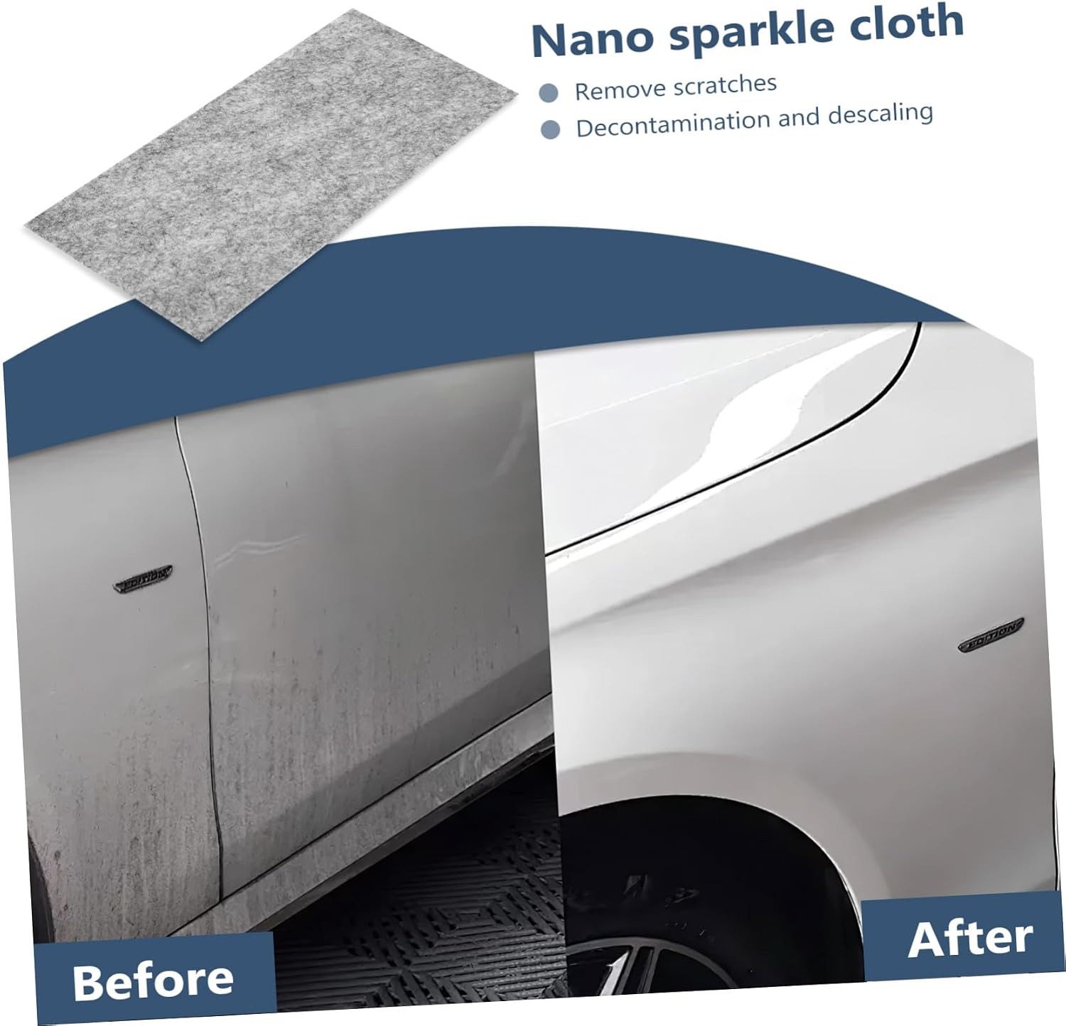12pcs Car Scratch Repair Tool Nano Sparkle Cloths Scratch Remover for Cars