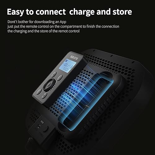 Miniatura 5 de RALENO Luz de llave RGB de 20 W, luz de transmisión de 1570 lux1.6 ft con control remoto magnético de 2.4G y soporte, luz de video de estudio