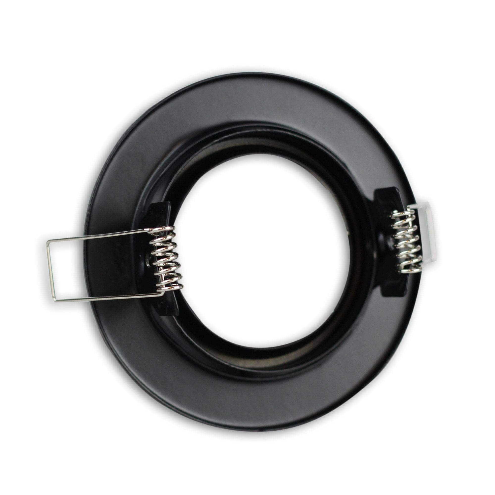 Juego de 10 focos LED empotrables, redondos, 6,5 W, blanco cálido, 230 V, superplanos, empotrables, orientables y de 70 mm con orificio perforado