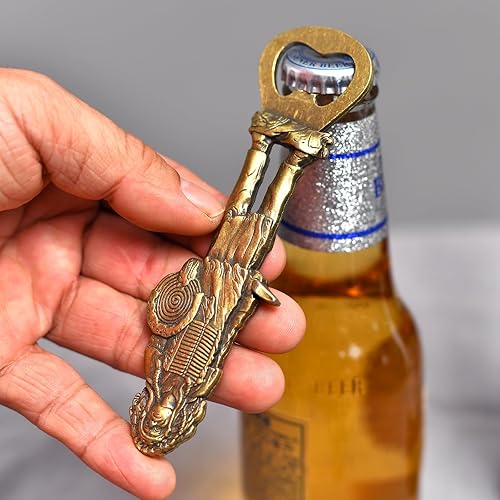 Miniatura 2 de LSJ ORIGINAL Abrebotellas de cerveza indios, abridor de botellas fresco para herramienta de bar, removedor de tapas de soda y cerveza, artilugio