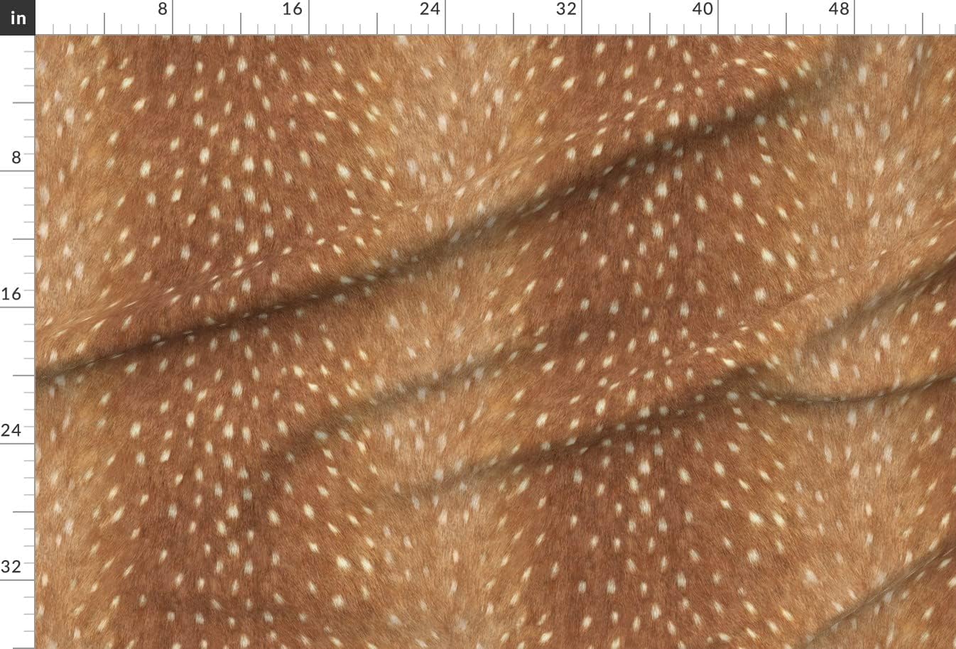 Spoonflower Fabric - Faux Deer Hide Fawn Spots Woodland Animal Wildlife Printed on Minky Fabric by The Yard - Sewing Baby Blankets Quilt Backing Plush