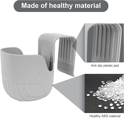 Miniatura 7 de Portavasos universal para asientos de coche, cochecitos de bebé, sillas de ruedas y más - Gris (1)