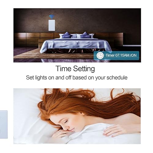 Miniatura 9 de Smart-Life App - Interruptor de luz táctil inteligente de pared con WiFi, panel de cristal, control remoto inalámbrico por aplicación Smart-Life en