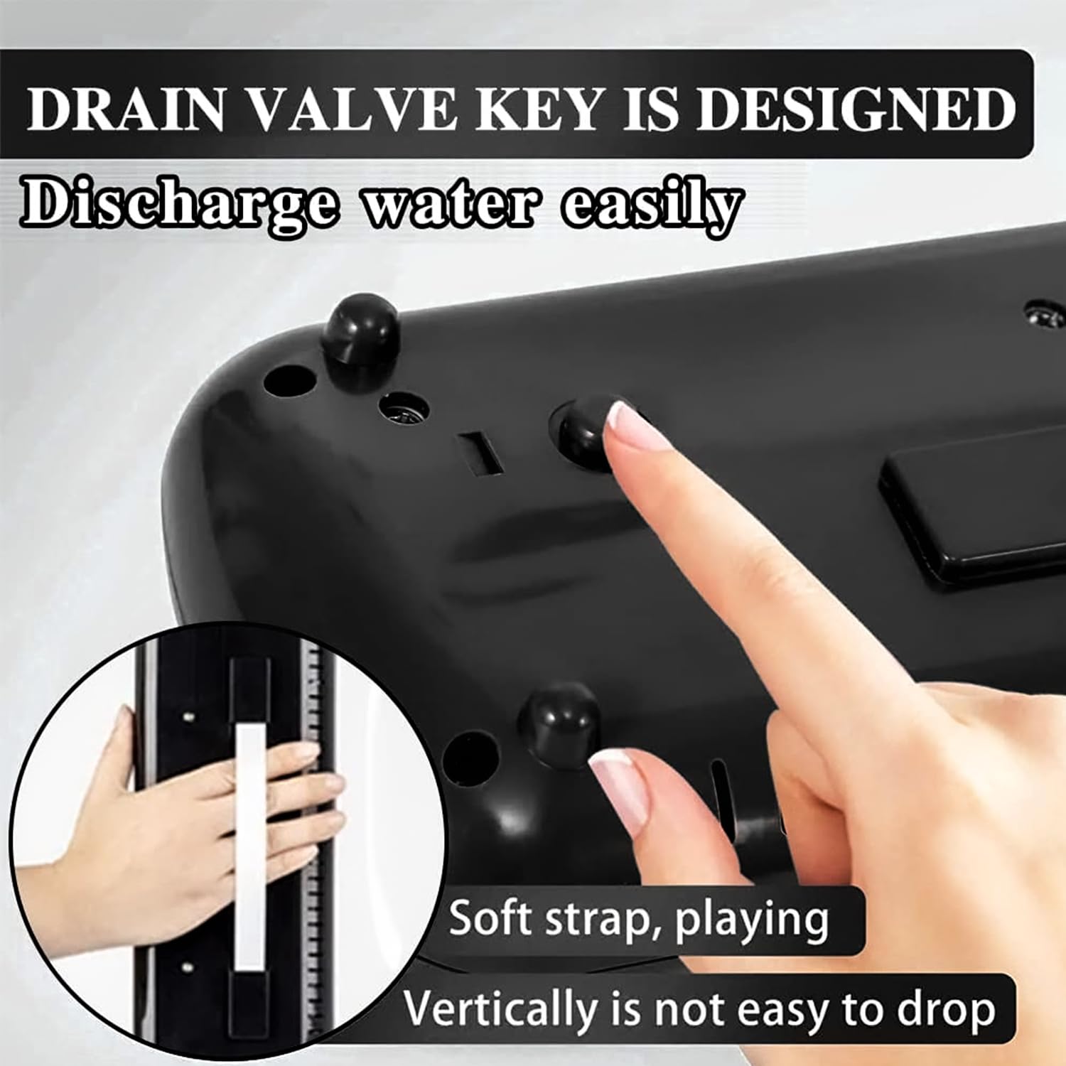 Eavnbaek Melodica Instrumento profesional, teclado de piano de aire, instrumento musical con boquilla corta y bolsa de transporte (32 teclas, negro)