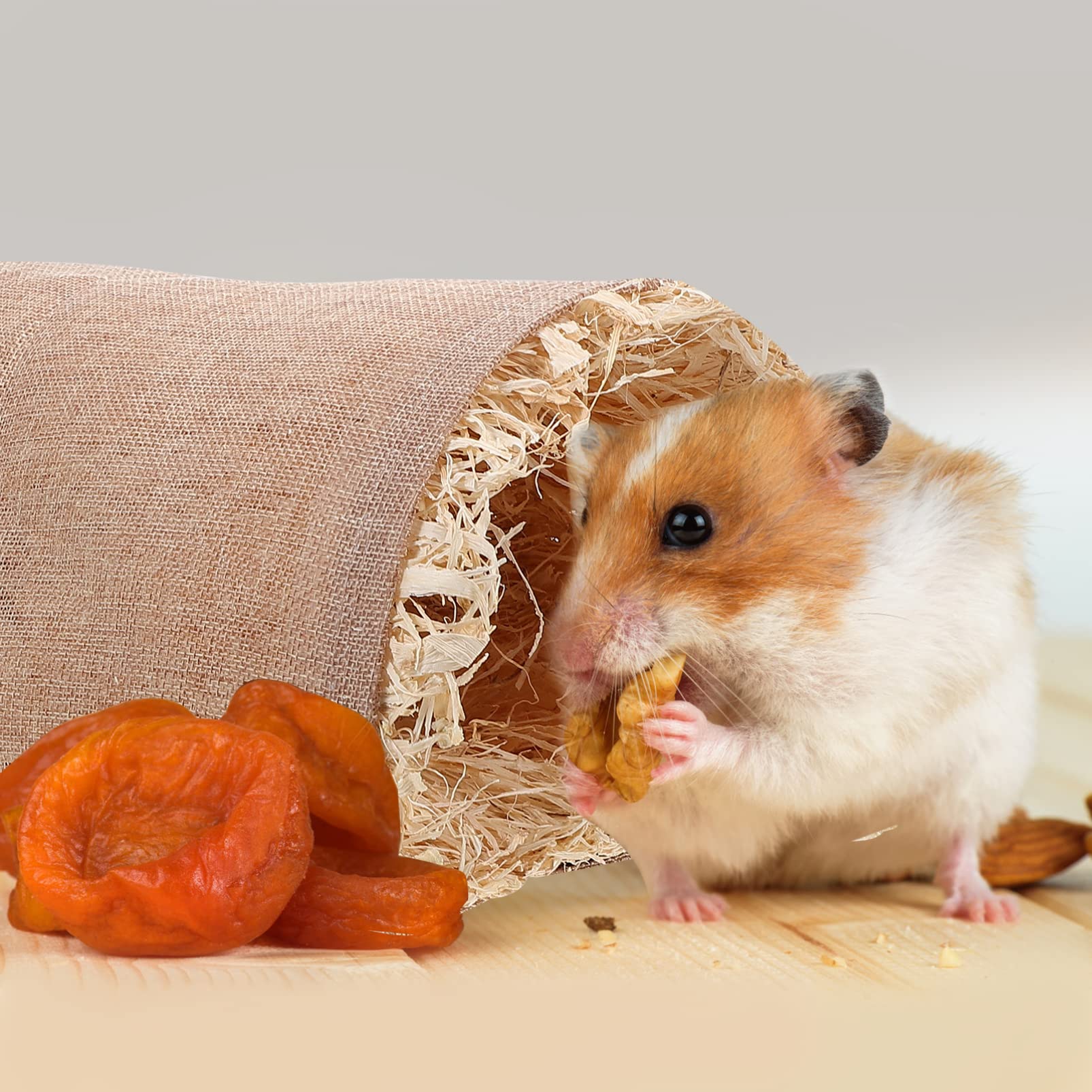 FRCOLOR 2stücke Hamster Schlafnest Wärme Und Komfort Für Kleintiere Tunnelspielzeug Aus -freiem Material Für Hamster Und Meerschweinchen Kompakte Für Käfige Und Ecken