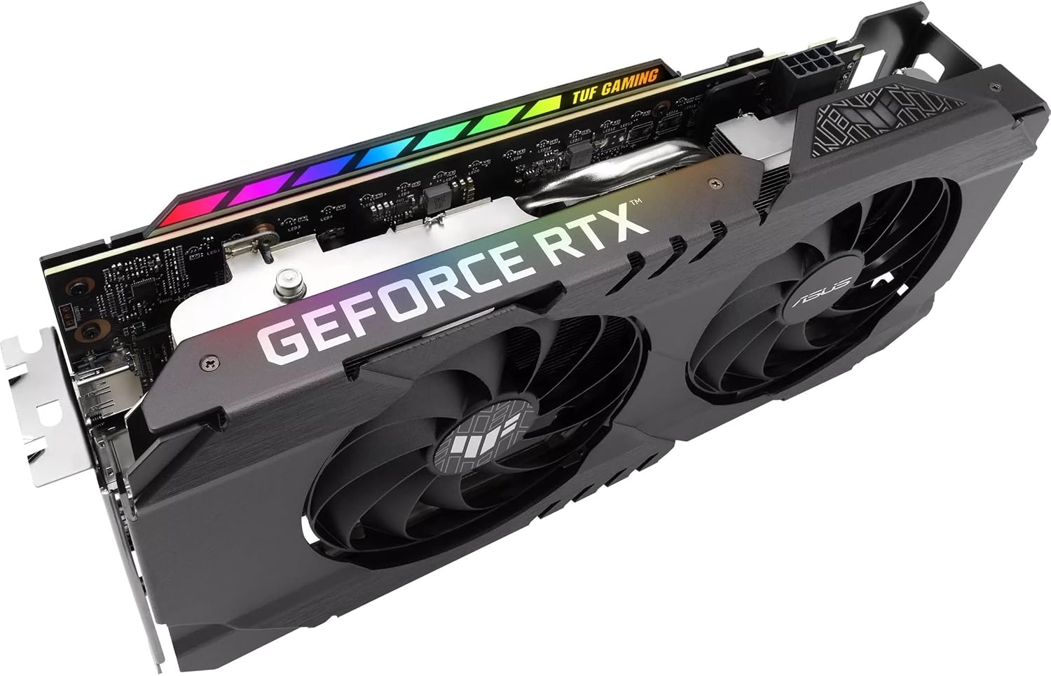 ASUS TUF Gaming GeForce RTX 3050 OC Edition Gaming Graphics Card (PCIe 4.0, 8GB GDDR6, HDMI 2.1, DisplayPort 1.4a, Dual Ball Fan Bearings, All-Aluminum Shroud, 2.8-Slot Design, GPU Tweak II)