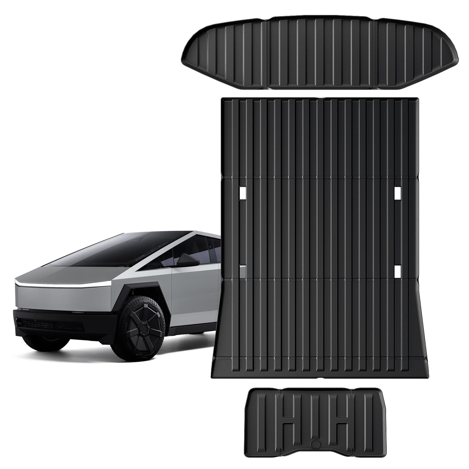 Tappetini Gomma TPE Per Tesla Cybertruck 2024 - Set Foderi Anteriori E Posteriori - Antiscivolo