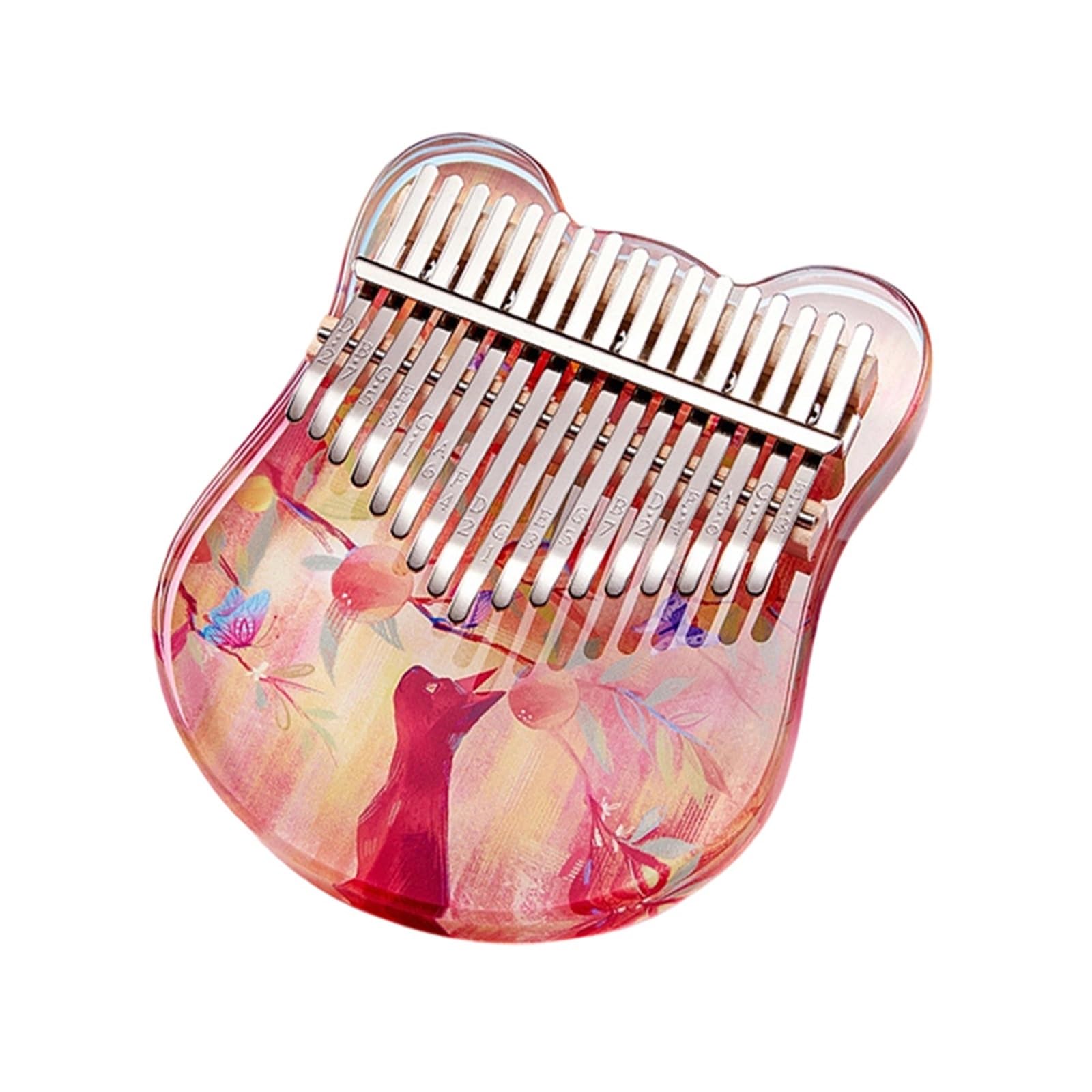 Kalimba-Set Für Erwachsene 17 21 Töne Kalimba Transparentes Fingerklavier(17 tone mini2)