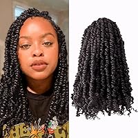 Vista 49 de BOHOBABE Cabello de Ganchillo Pre-retorcido Passion Twist de 14 Pulgadas Cabello Corto Ombré Gris Pre-enrollado de Ganchillo Passion Twist