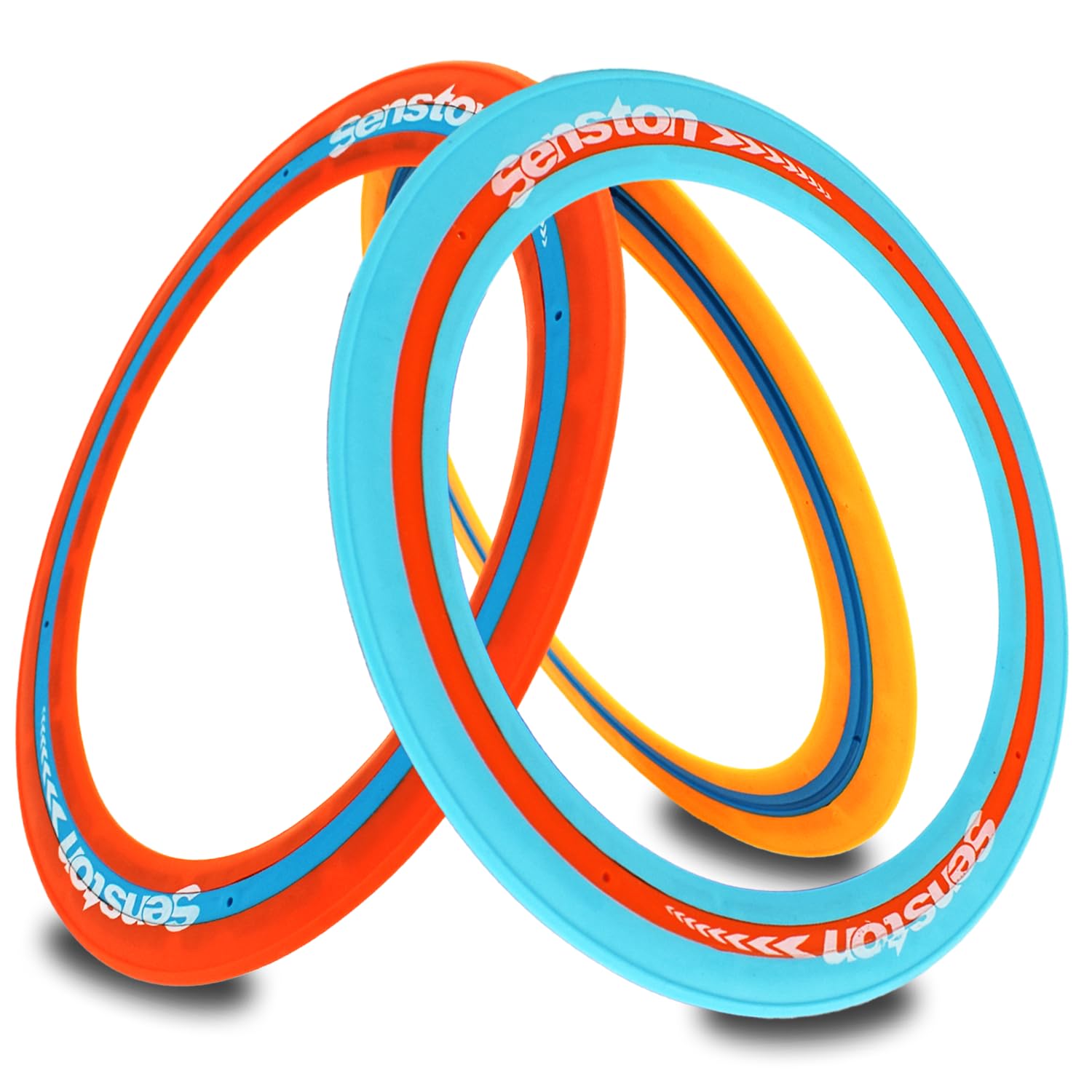 Sponsored Ad - Senston Flying Discs Easily Catch and Throw Sports Disc 11 Inch Soft Flying Discss Colorful Flying Discs 3 Pcs for Pool Backyard Family Fun