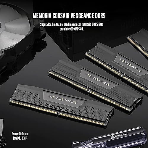 Miniatura 2 de CORSAIR VENGEANCE DDR5 RAM 32 GB (2 x 16 GB) 6000 MHz CL36 Intel XMP iCUE Memoria de computadora compatible - Negro (CMK32GX5M2E6000C36)