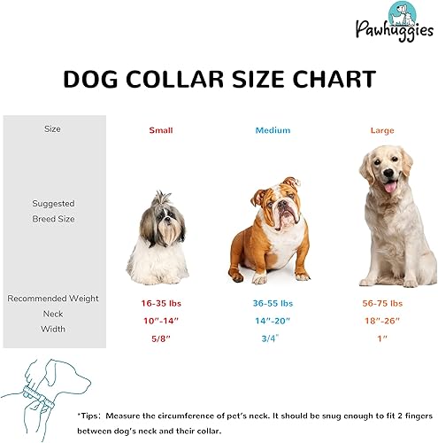 Miniatura 6 de Pawhuggies Collar para perro acolchado de malla reflectante roja, collar ajustable para mascotas con hebilla de liberación rápida, duradero,