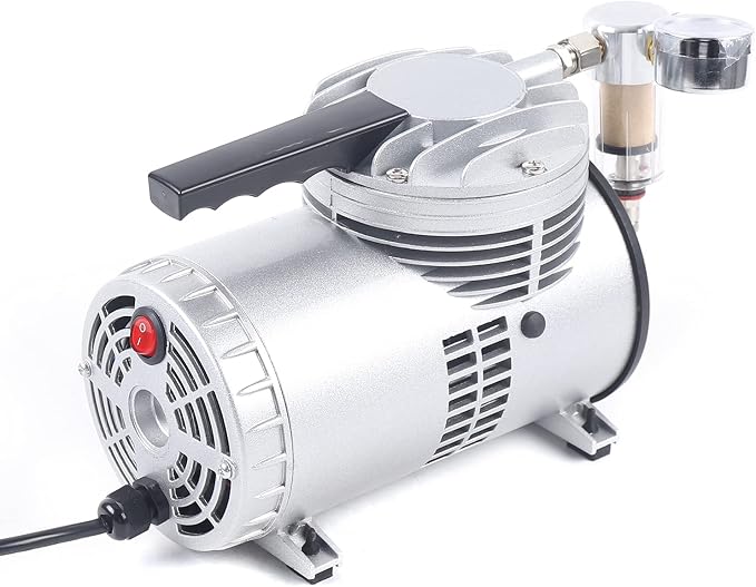 Bomba de vacío de diafragma sin aceite 1/6HP 110V miniatura 6
