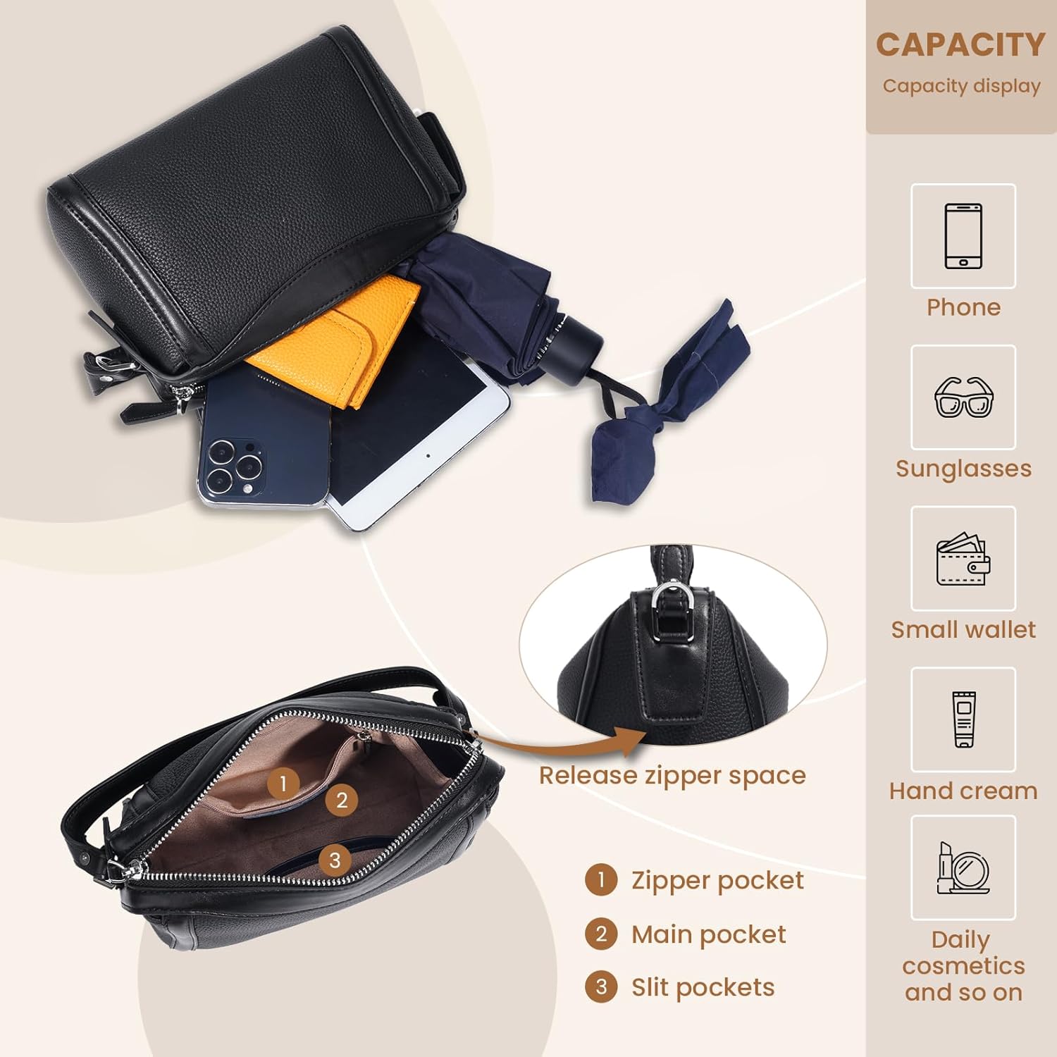 Genuine Leather Purse for Women with Top Handle, Leather Satchel purse Crossbody Bags Handbag with Adjustable Strap