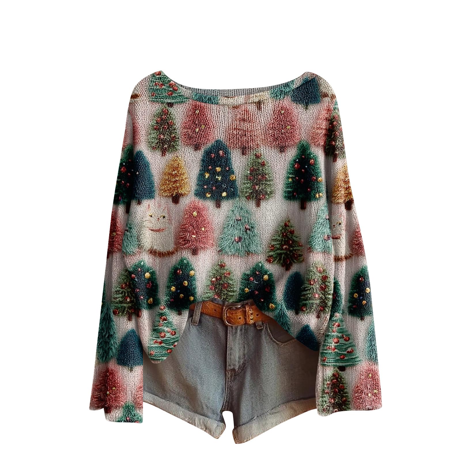 Boho Sweater for Women Vintage Oversized Sweatshirt Cable Knit Plus Size Sweaters Womens Long Sleeve Baggy Y2K Pullover