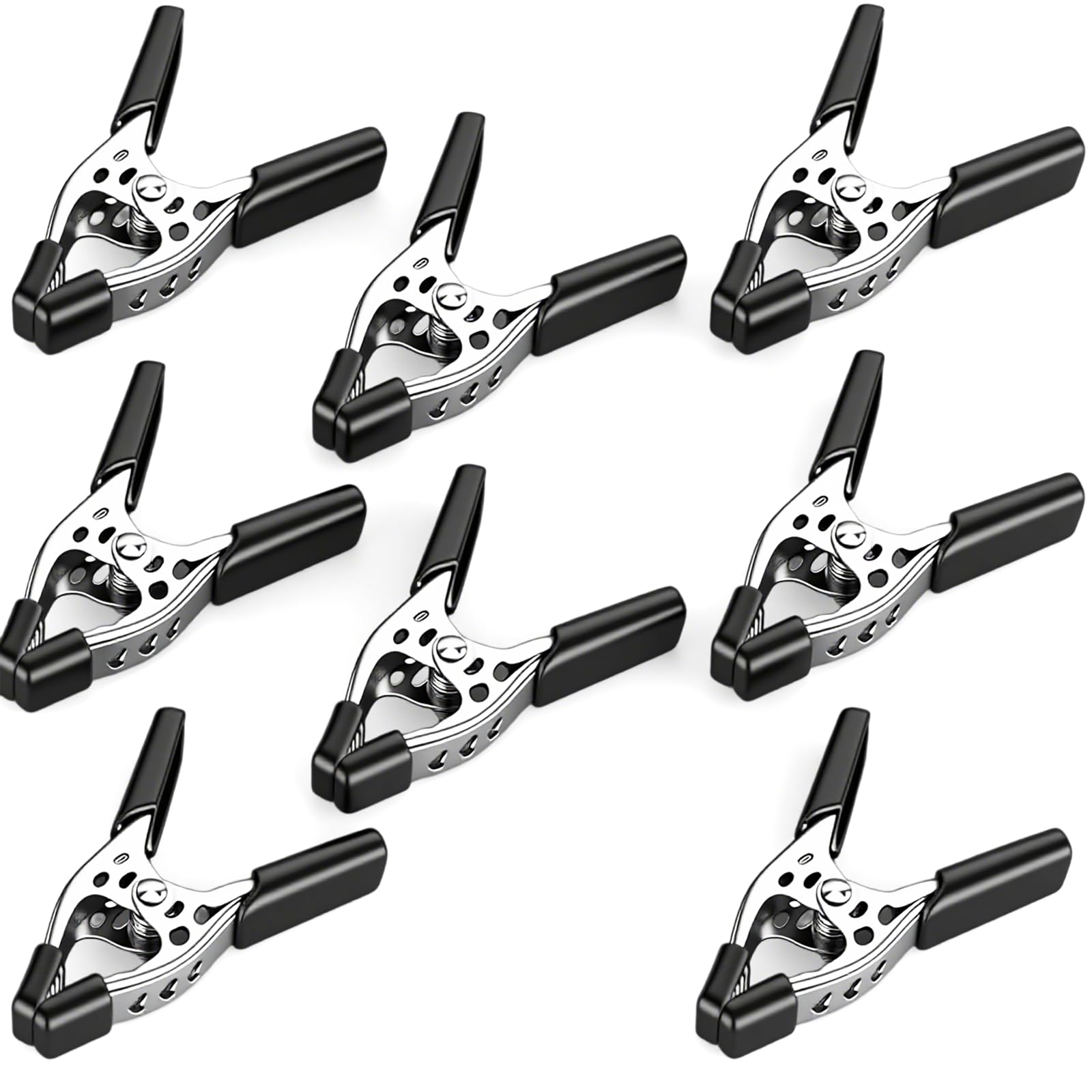 HORUSDY 8-Piece 4" inch Spring Clamp, Heavy Duty Spring Metal Spring Clamps, 1.5"-inch Jaw opening