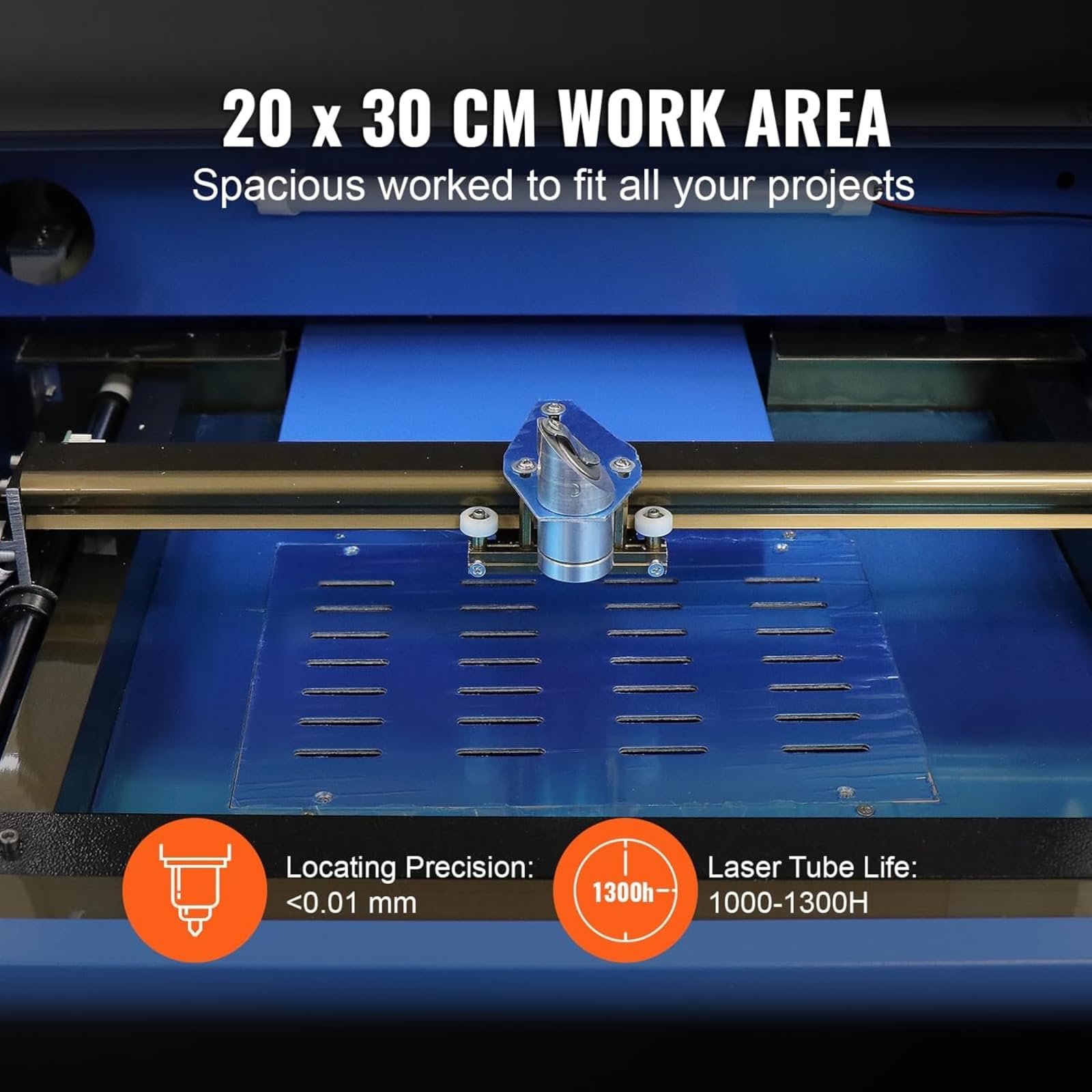 50 W Incisore Laser Co2 Macchina Per Incisione Laser 300 x 200 mm Stampante Strumenti Per La Lavorazione Del Legno Stampante Laser Cutter E Incisore