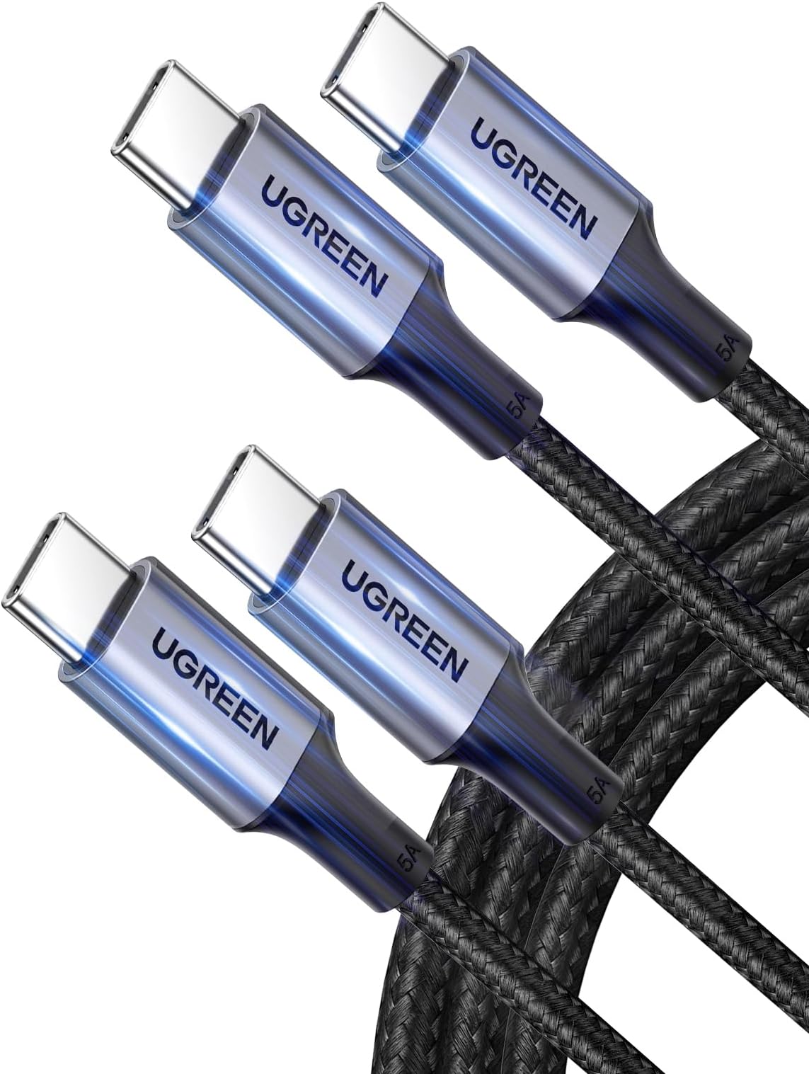 USB C Cable(2Pack 2M), 60W Nylon-Braided Cord USB-C to Type C 2.0 Cable Fasting Charging Compatible for iPhone 16/17 Pro Max, iPad/Air, MacBook Pro/Air, Galaxy S25, Huawei P70, Xiaomi