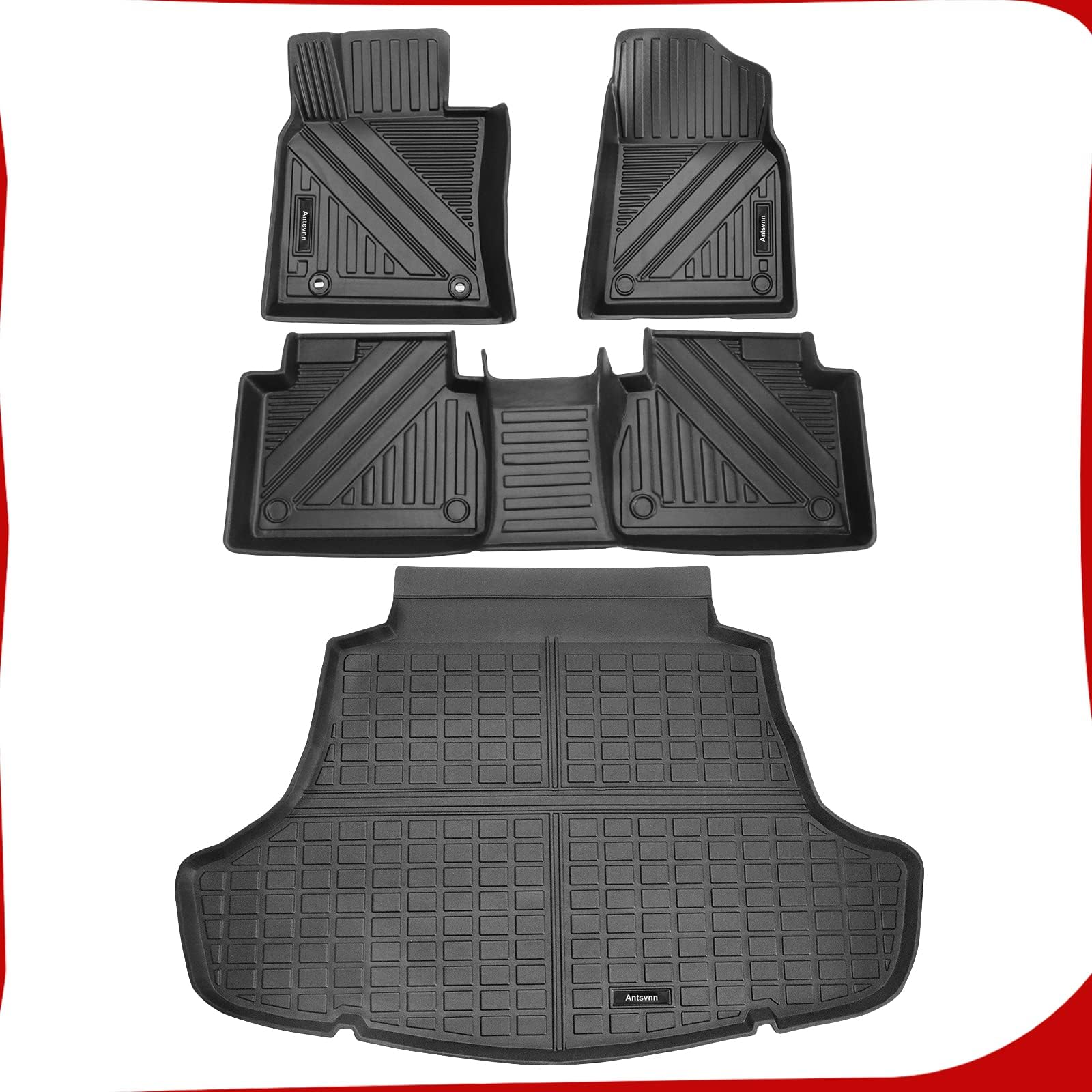 Landrol Car Floor Mats Liners Replacement for Toyota Camry