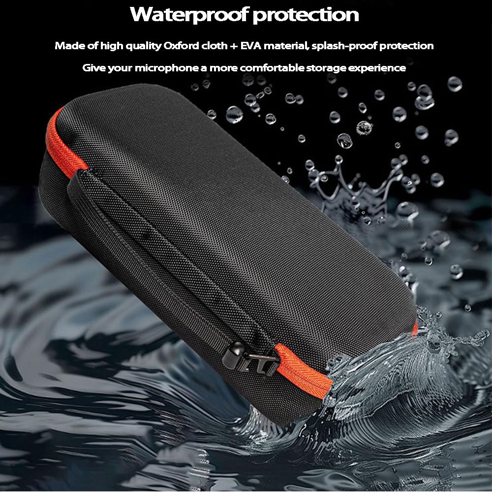 Per JBL PARTYBOX, Wireless 2 Microphone Storage Bag Custodia da Viaggio per Microfono Doppio Portatile.