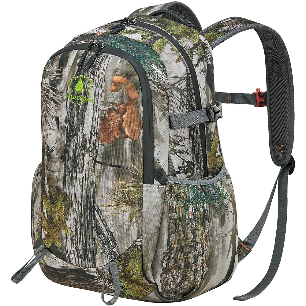 NewView Wild Cedar 30L Kinder Camo Jagdrucksack mit 11 Taschen