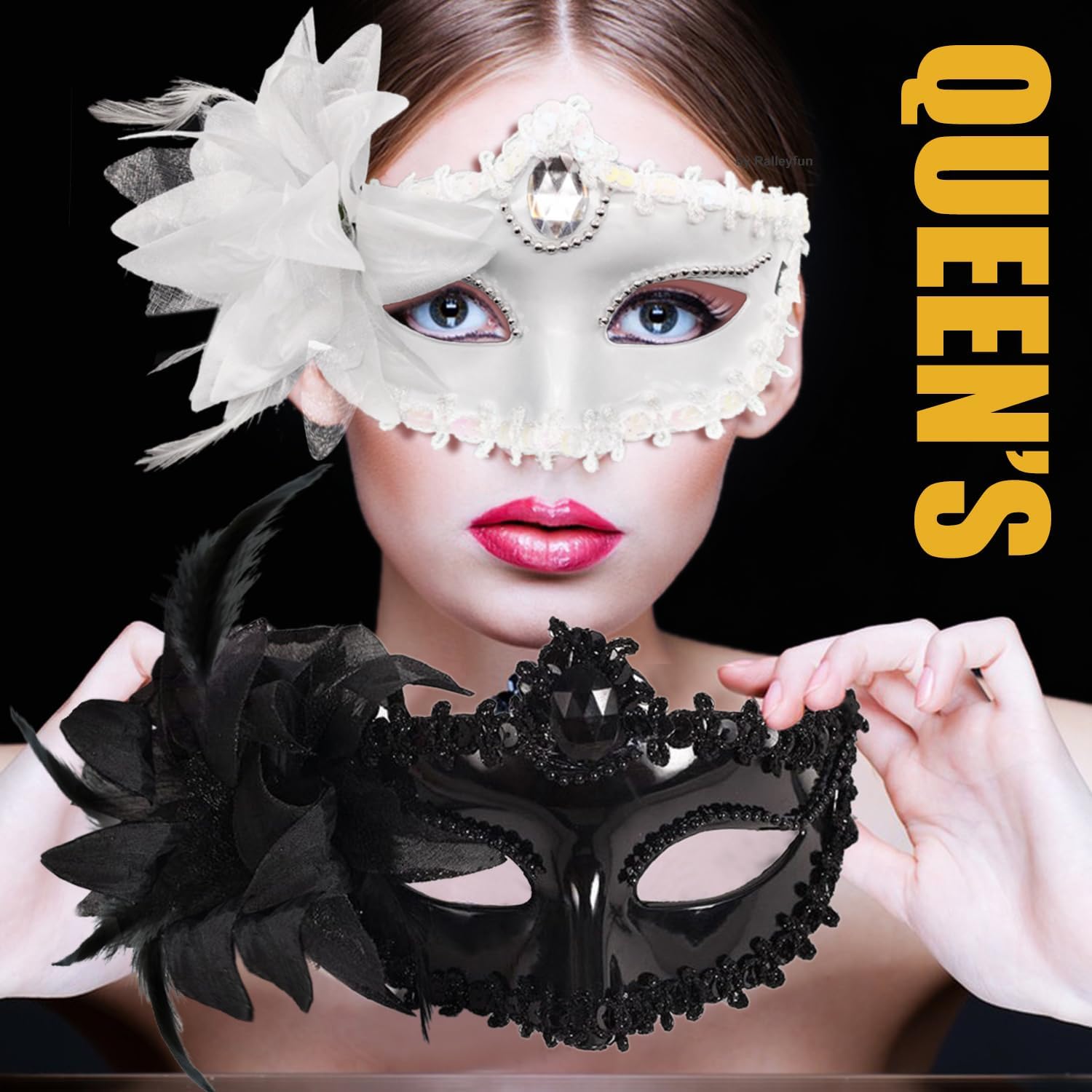 Masquerade Mask for Women Venetian Halloween Carnival Masks for Party Prom Ball - Image 5