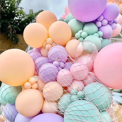 Miniatura 4 de 130 globos naranja pastel de diferentes tamaños de 18, 12, 10, 5 pulgadas para arco de guirnalda de globos, globos de látex naranja pastel para