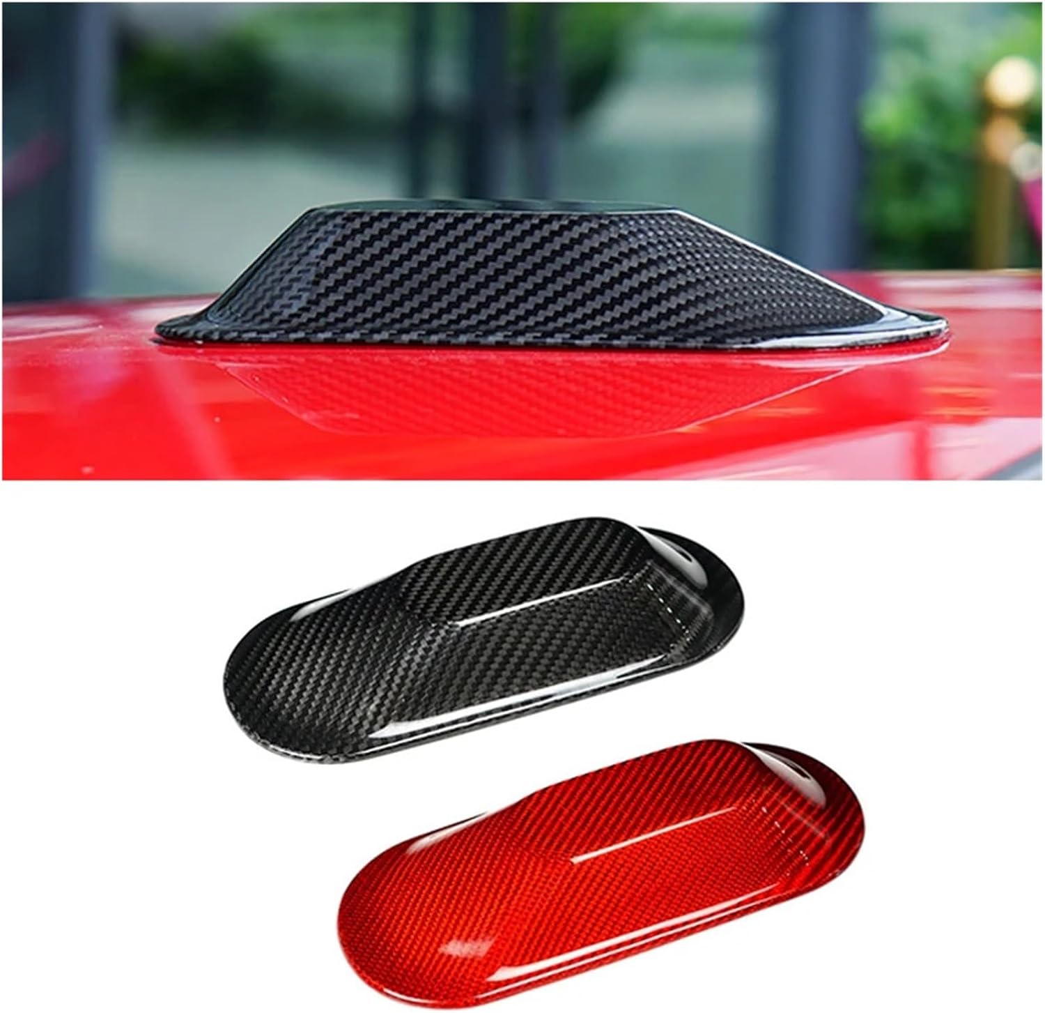 Compatible for BMW Mini Cooper S E SE J01 EV J05 Aceman 2024 2025 Energy Car Carbon Fiber Antenna Shark Fin Cover Trim Aerial Sticker(Style B)