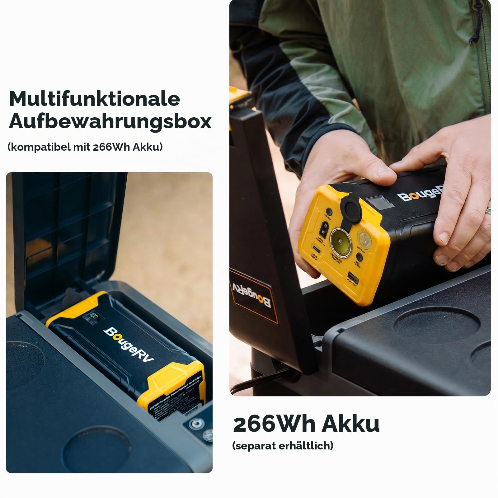 BougeRV CRPRO 20L Kompressor-Kühlbox (Schwarz) mit Aufbewahrungstasche für CRPRO30 Kühlbox