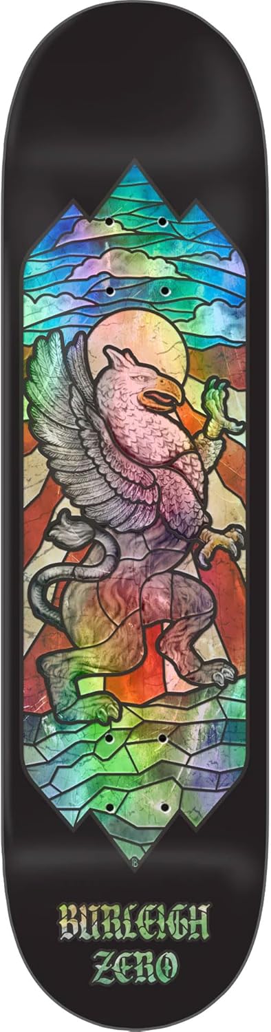 Zero Skateboard Deck Burleigh Stained Glass 8.5" x 32.3"