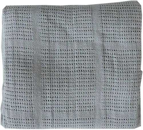 Blanket Snuggletime 4164 Pram Cellular Blanket, Grey,60 cm x 90 cm