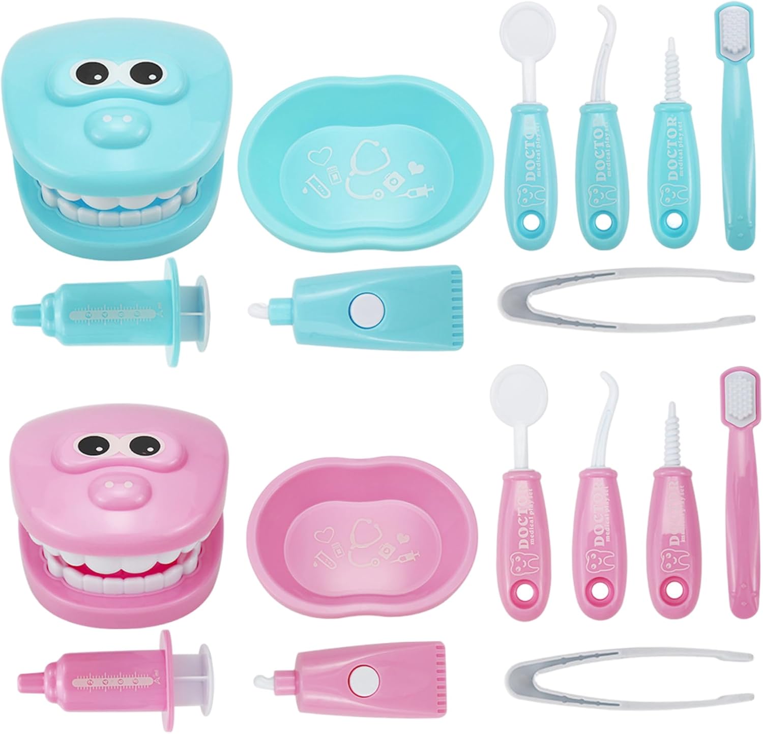 Kids Dentist Play Set, Simulated Toddler Dentist Play Set, Smooth & Safe Kids Doctor Kit for Boys, Girls Ages 4+