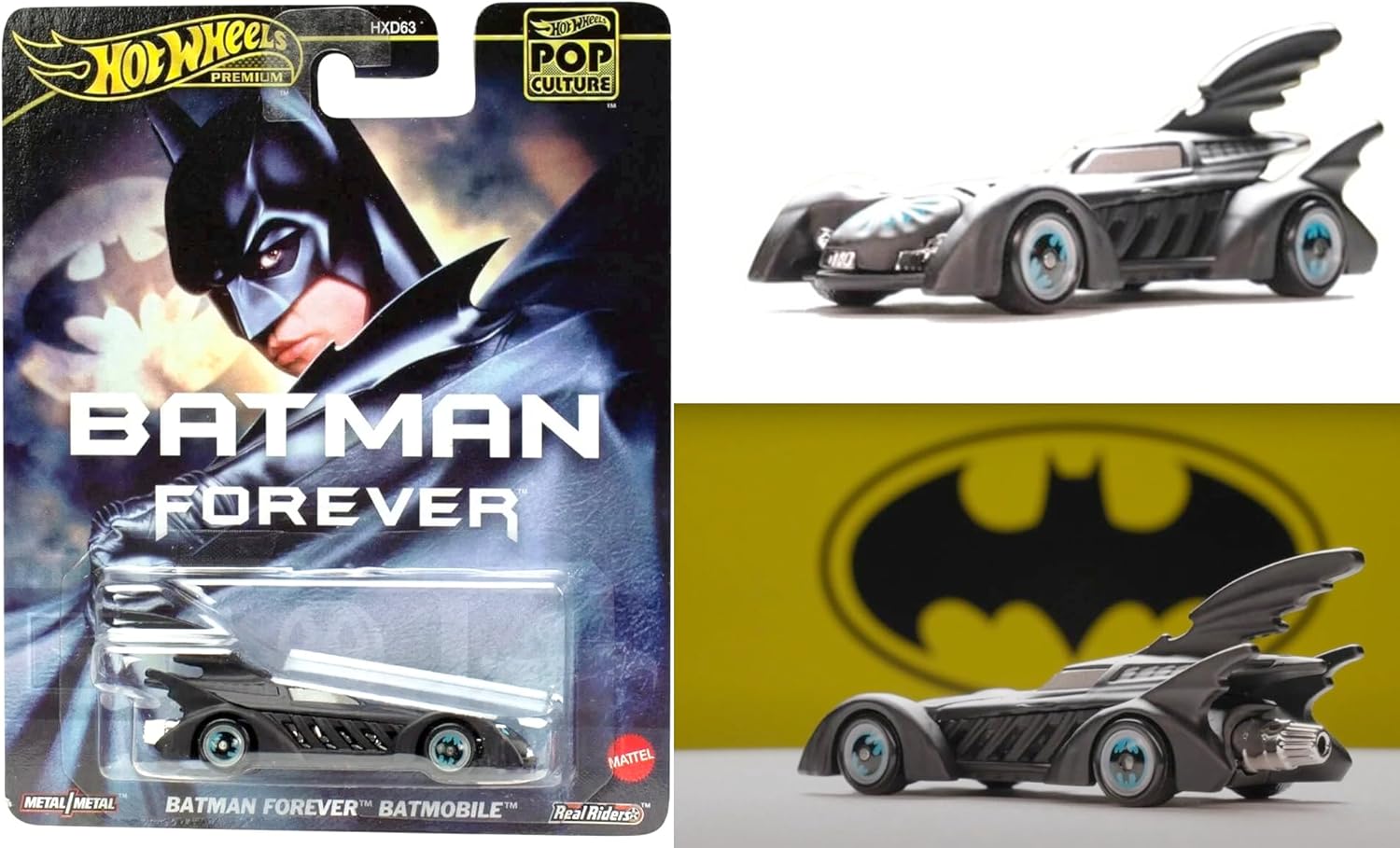 Knight Bat Wonder Batman Pop! Figure Patchwork DC Hero Card Pack with Retro Batmobile Forever Wheels Premium + Bitty pop Blind Bag - Image 4