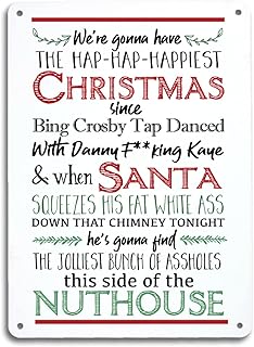 The Hap-hap-happiest Christmas | National Lampoons Vacation Quote | A4 Printed festive metal sign