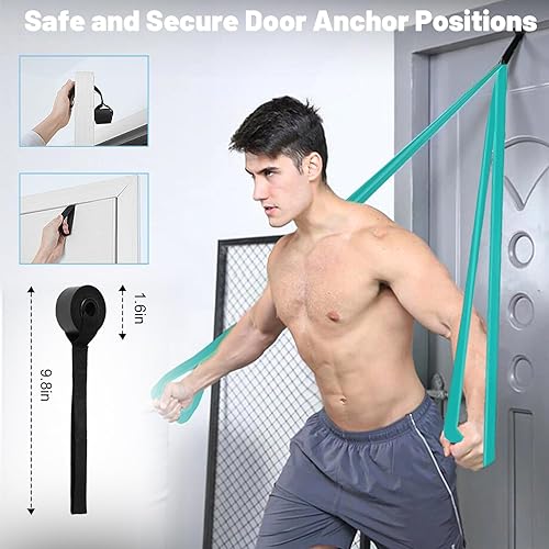 Miniatura 3 de Juego de bandas de resistencia, bandas de dominadas, bandas de entrenamiento, bandas de ejercicio electrónico, juego de bandas de resistencia largas