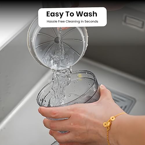 Miniatura 9 de KUYRA Exprimidor eléctrico recargable de cítricos Exprimidor portátil USB con cepillo de limpieza, exprimidor de pomelo de limón naranja, fácil de