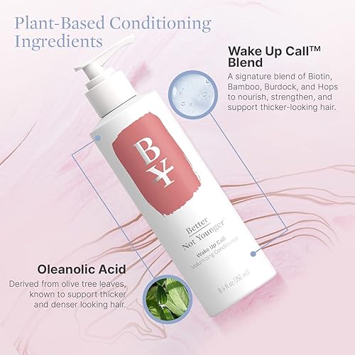 Miniatura 3 de Better Not Younger Wake Up Call - Acondicionador voluminizador de 8.4 onzas líquidas con ingredientes a base de plantas diseñado para mujeres