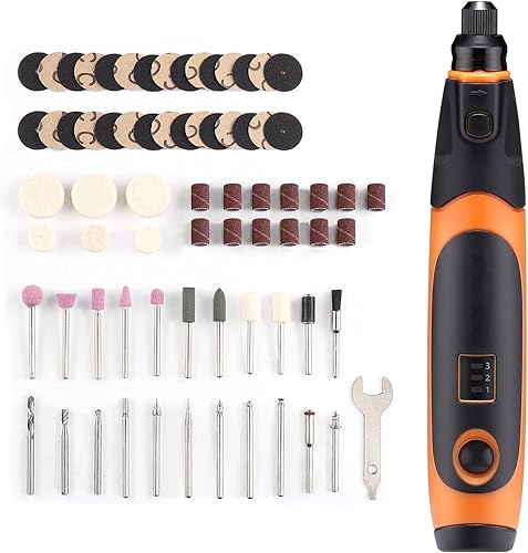 Herramienta giratoria inalámbrica mini herramienta giratoria inalámbrica de 37 V con carga USB 3 velocidades variables herramienta giratoria