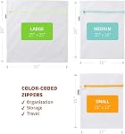 Mamlyn Sac de blanchisserie Mesh pour les délices, Sac de lavage pour sous-vêtements et lingerie, Sac d'organisateur de maquillage (1 Grande, 2 Moyenne, 2 Petites)