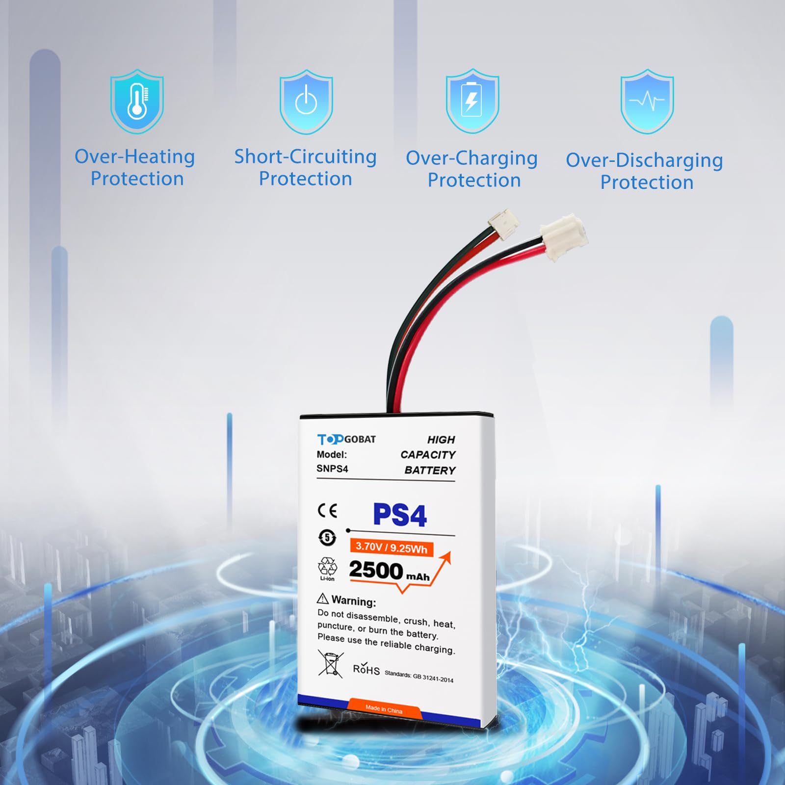 2 batteries pour manette PS4