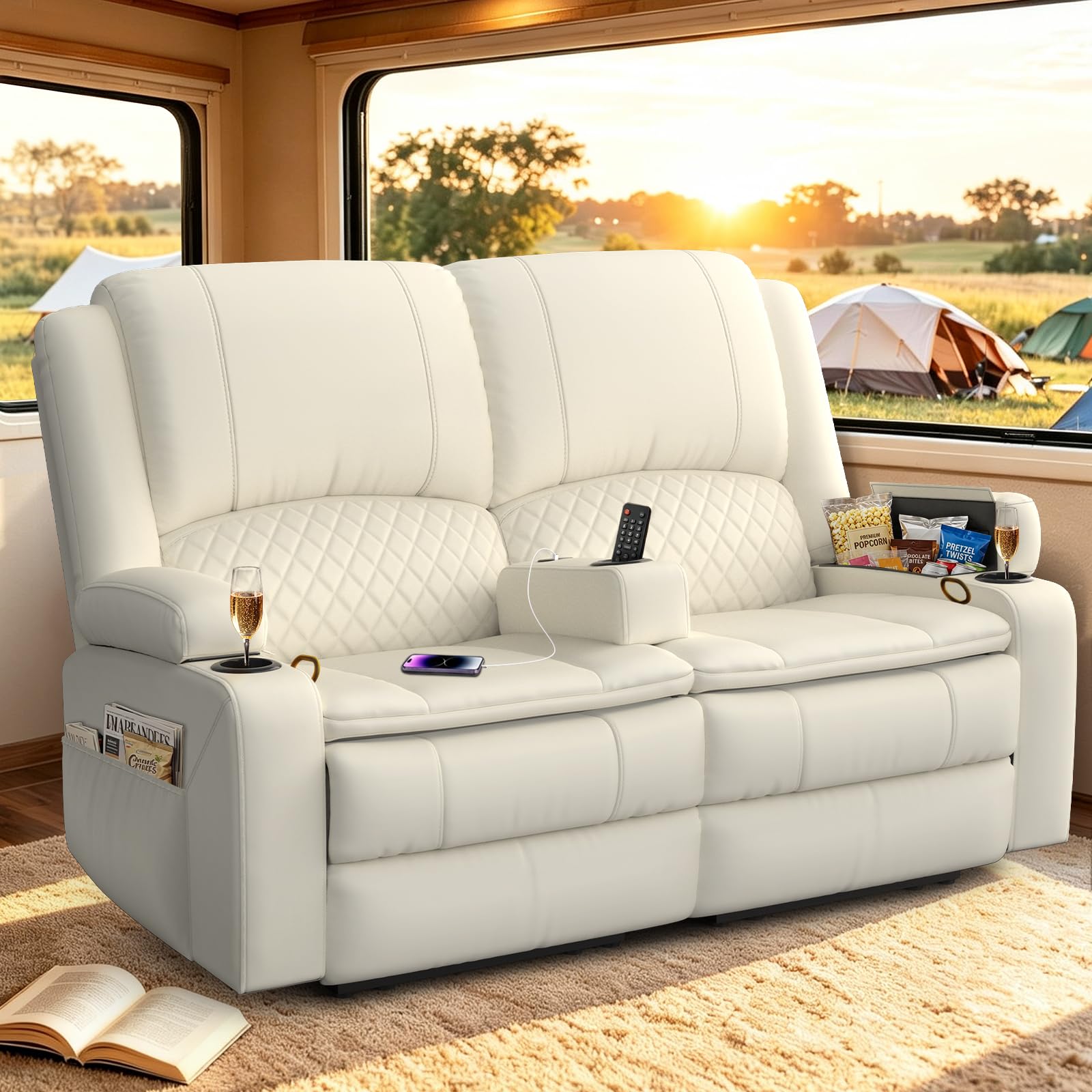 Yolsali Loveseat Recliner Sofa