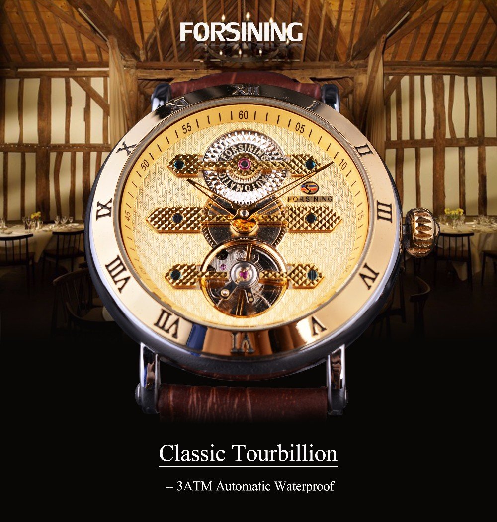 FORSINING Tourbillion Design 3 ATM Waterproof Resistance Mens Watches Automatic Watch Clock (B07B9Y3DSN) Amazon Price History, Amazon Price Tracker