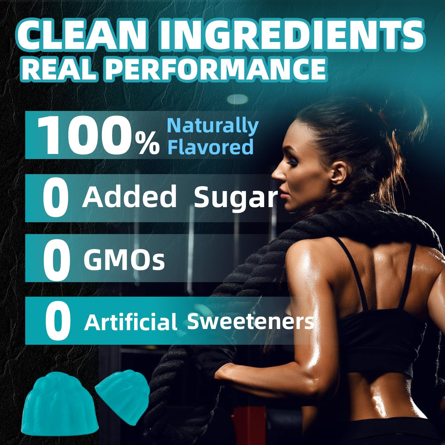 Creatine Monohydrate Gummies 9000mg for Men & Women, Potent Creatine Supplement 5g Chewables Creatine Per Serving, Pre-Workout Gummies for Enhanced Strength, Energy & Muscle Growth - 120 Count — Amazon image 6