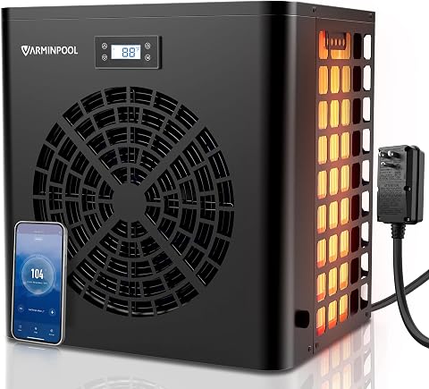 Pool Heat Pump 16000 BTU for Above Ground Pools up to 5500 Gallons with WiFi Con