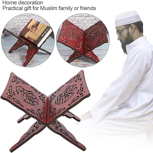 Miniatura 3 de Soporte para libros sagrados del Corán del Corán, soporte para libros de lectura musulmana, suministros religiosos artesanales, soporte coreano,