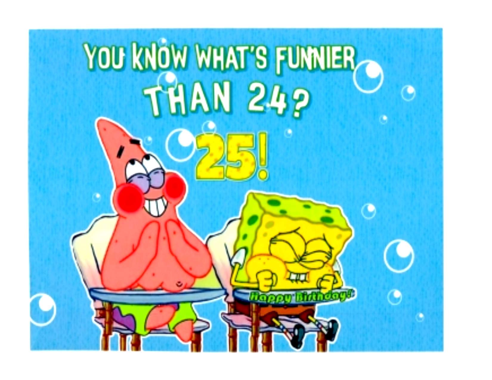 Spongebob Whats Funnier Than 24 Cake Topper 1 4 Sheet 8x11 Buy 
