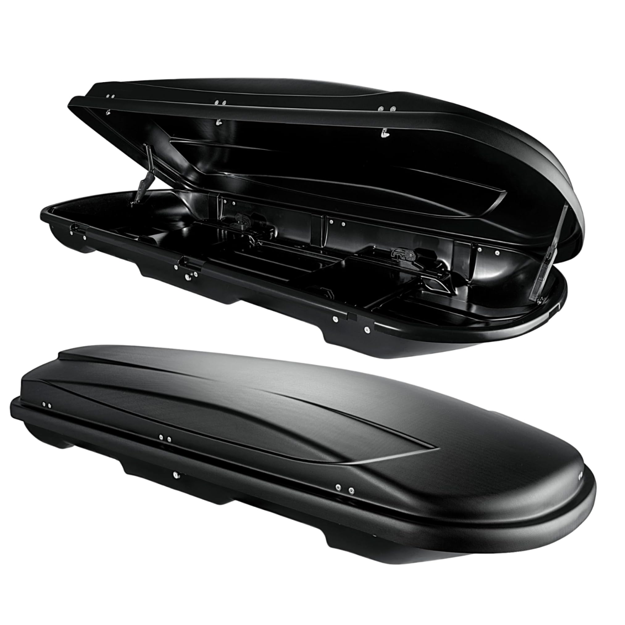 Skibox Ski Gepäckbox Dachbox Auto Dachkoffer - VDP Xtreme 500 - Volumen 500 Liter - Außenmaße: 225x83x39cm (LxBxH) - Ski und Snowboardbox - Autokoffer abschließbar