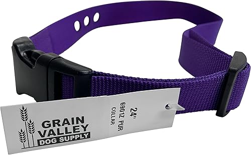 Vista 3 de Correa de repuesto, se adapta a la mayoría de collares PetSafe, 3 agujeros precortados, nailon de 1 pulgada, incluye cuenco de viaje para mascotas